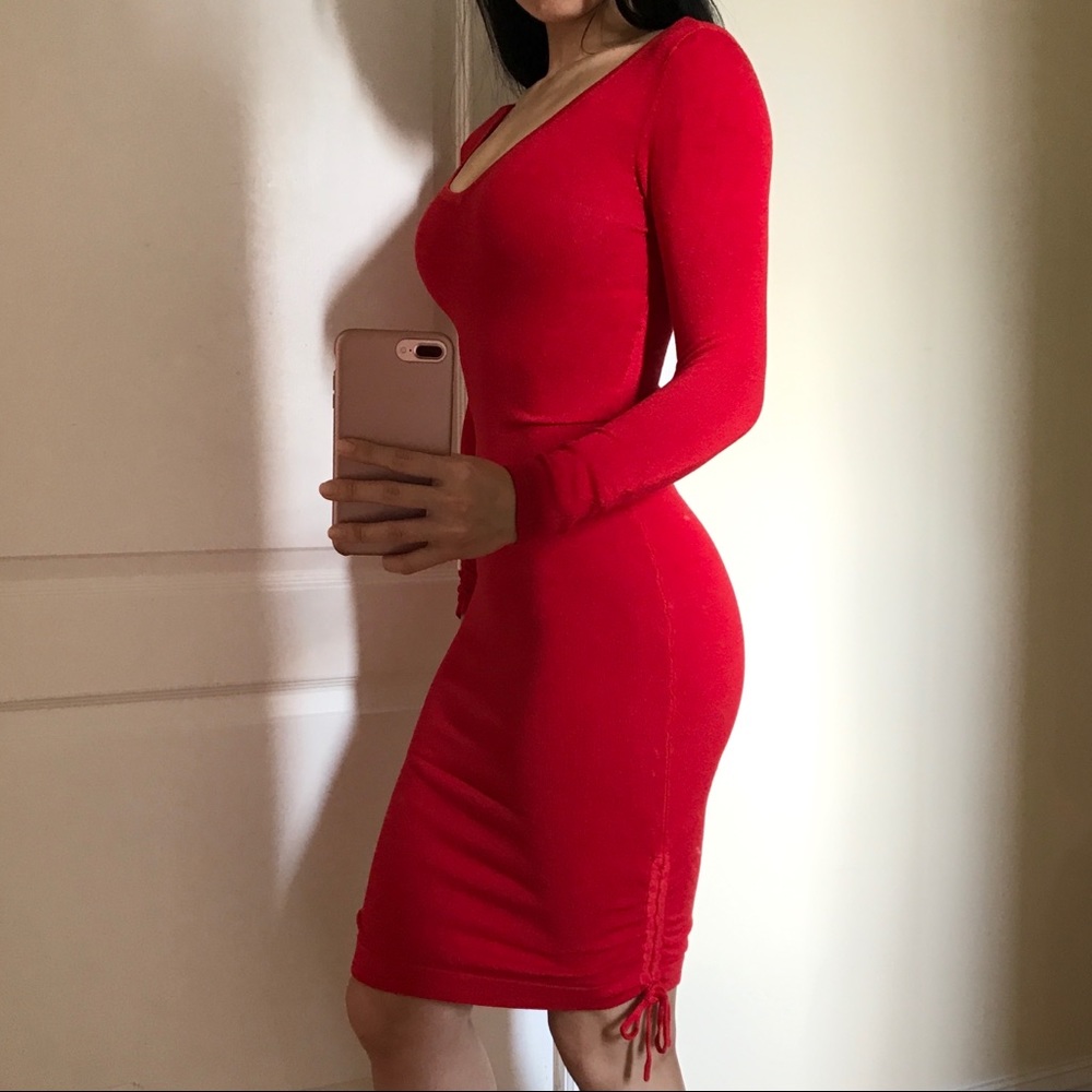 Guess Red Bodycon Dress
